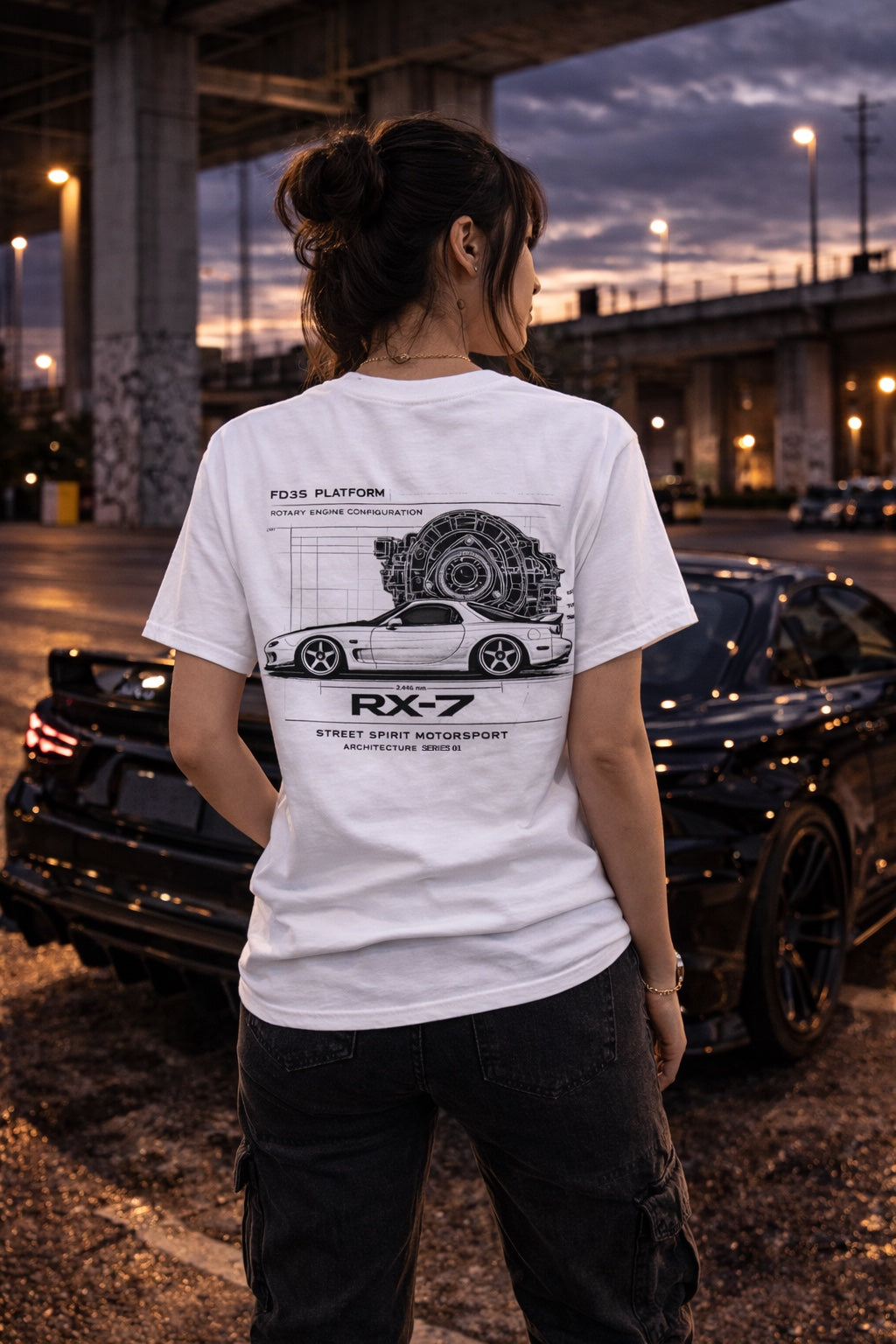 Street Spirit RX-7 White T-Shirt