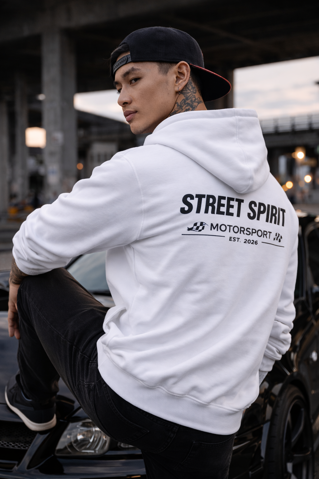 Street Spirit Motorsport White Hoodie