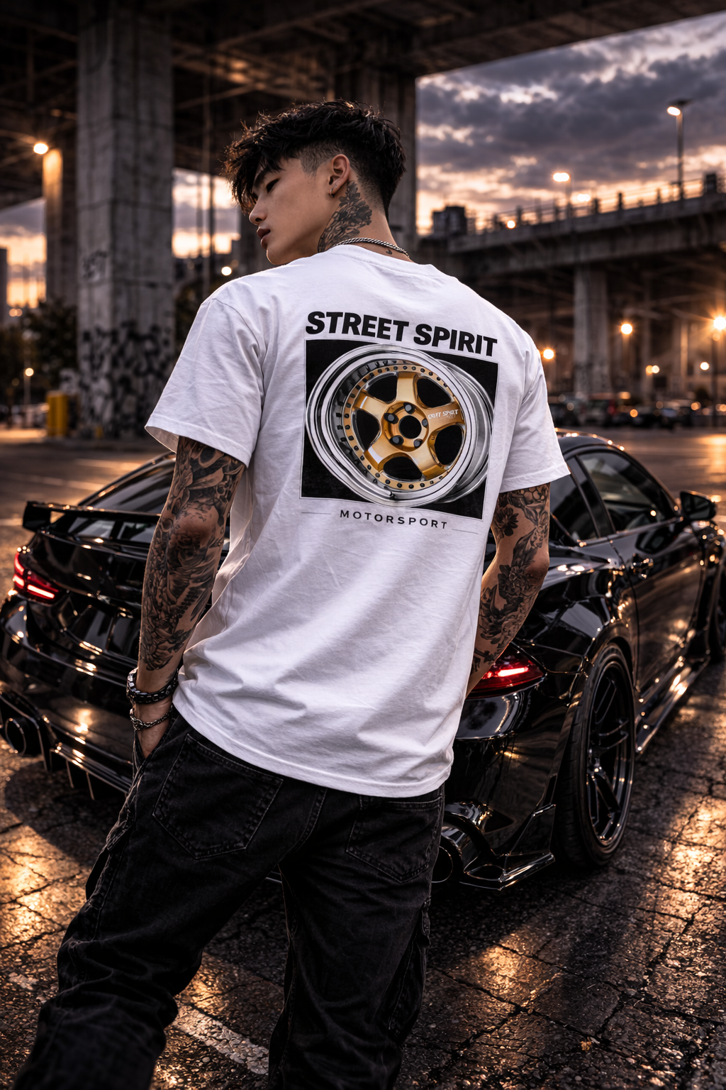 Street Spirit Wheel White T-Shirt